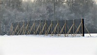 Пластиковая сетка для снегозадержания